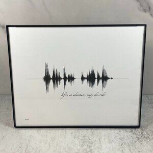 Life's An Adventure, Enjoy The Ride Soundwave 8x10 Contemporary Frame